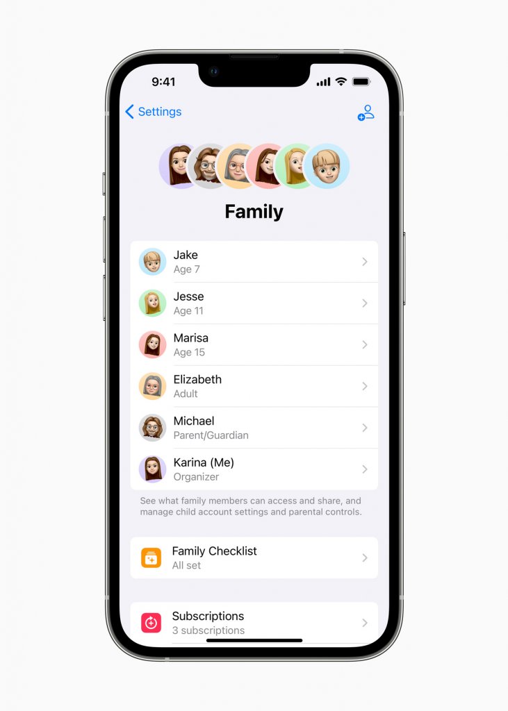 [07/06/2022] Apple WWDC22 iOS16 Family Sharing 220606