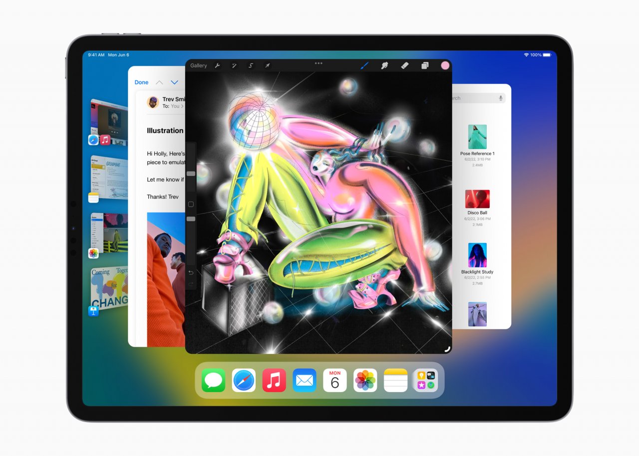 [07/06/2022] Apple WWDC22 iPadOS16 mehrere App-Fenster auf dem iPad