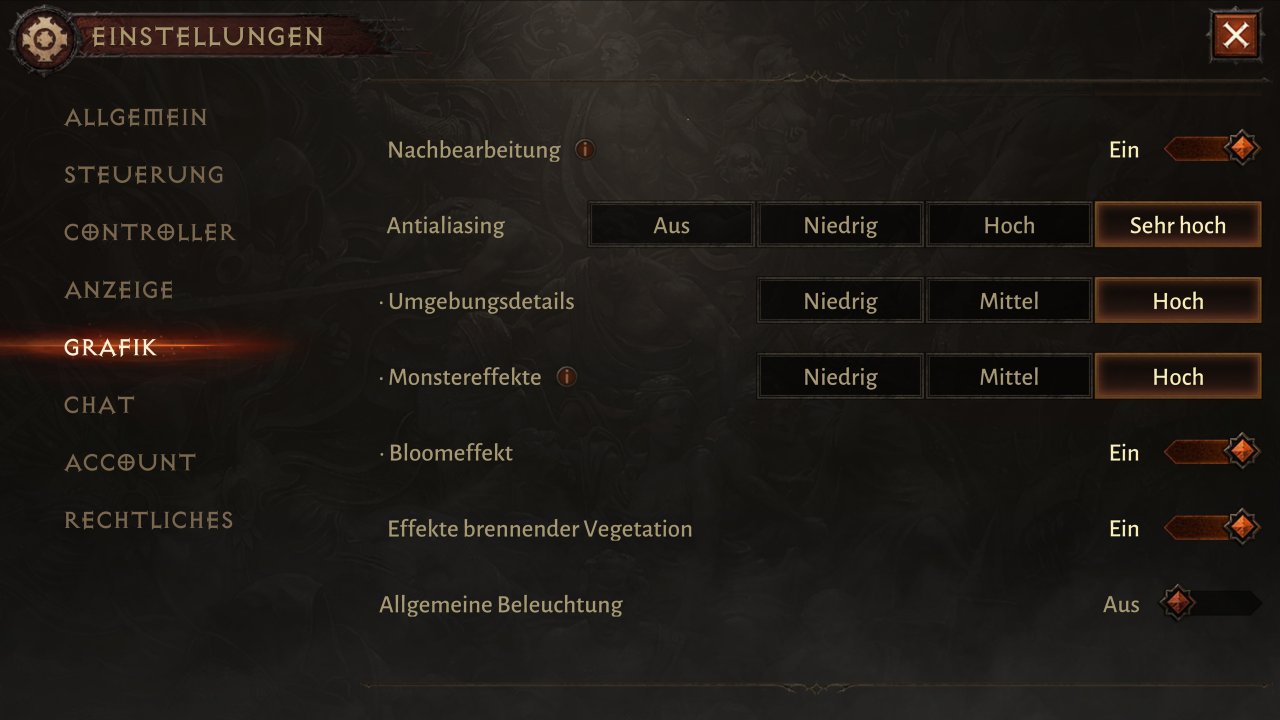 Diablo Immortal PC Beta: Optionen (8)