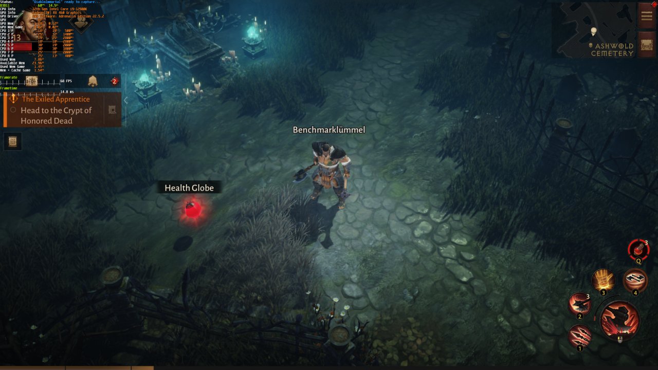 Diablo Immortal - ist bei verh&auml;ltnism&auml;&szlig;ig schwacher Grafikkarte die Option "Brennende Vegetation" zugeschaltet, (mikro-)ruckelt Diablo Immortals extrem st&ouml;rend - je niedriger die Leistung, desto auffallender ist die stockende Bildausgabe.