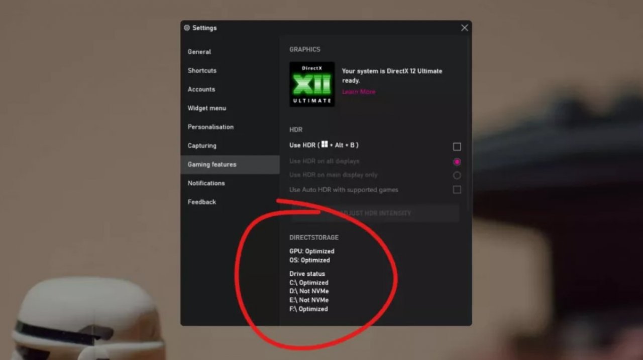 [23/06/2022] Direct Storage Tool in der Xbox Game Bar