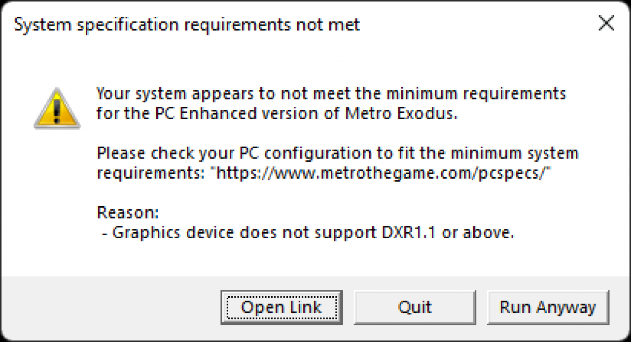 [30/06/2022] Metro Exodus EE: Vega no DXR 1.1