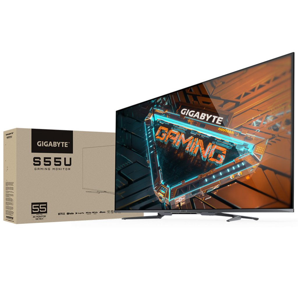 [06/07/2022] Gigabyte S55U: Großer Gaming-Monitor mit 1.500 cd/m² Spitzeinhelligkeit (1)