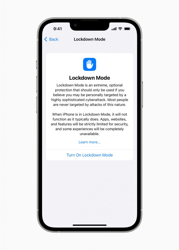 [07/07/2022] Apple Lockdown Mode