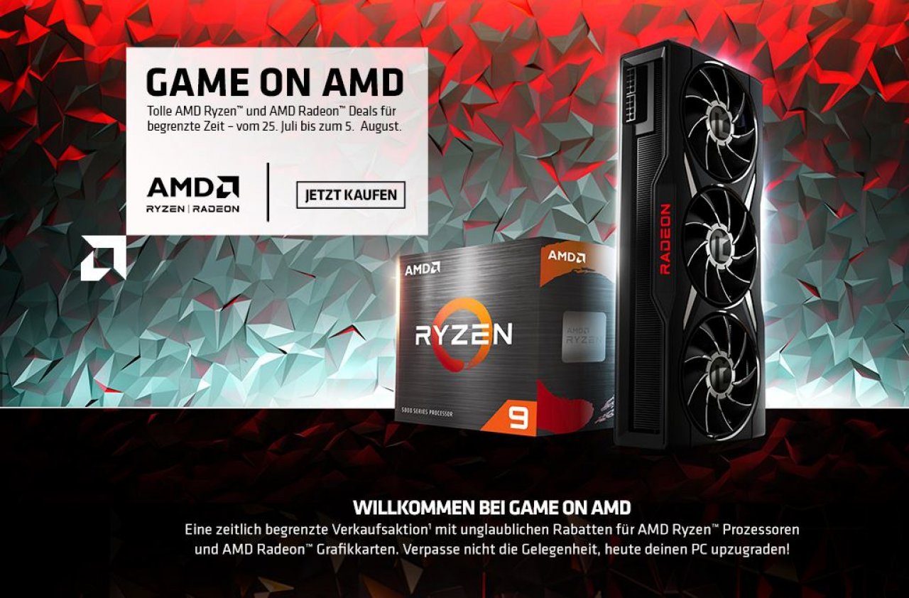 [26/07/2022] AMD nun auch mit Preissenkungen: Game On für Radeon RX 6000 und Ryzen 5000