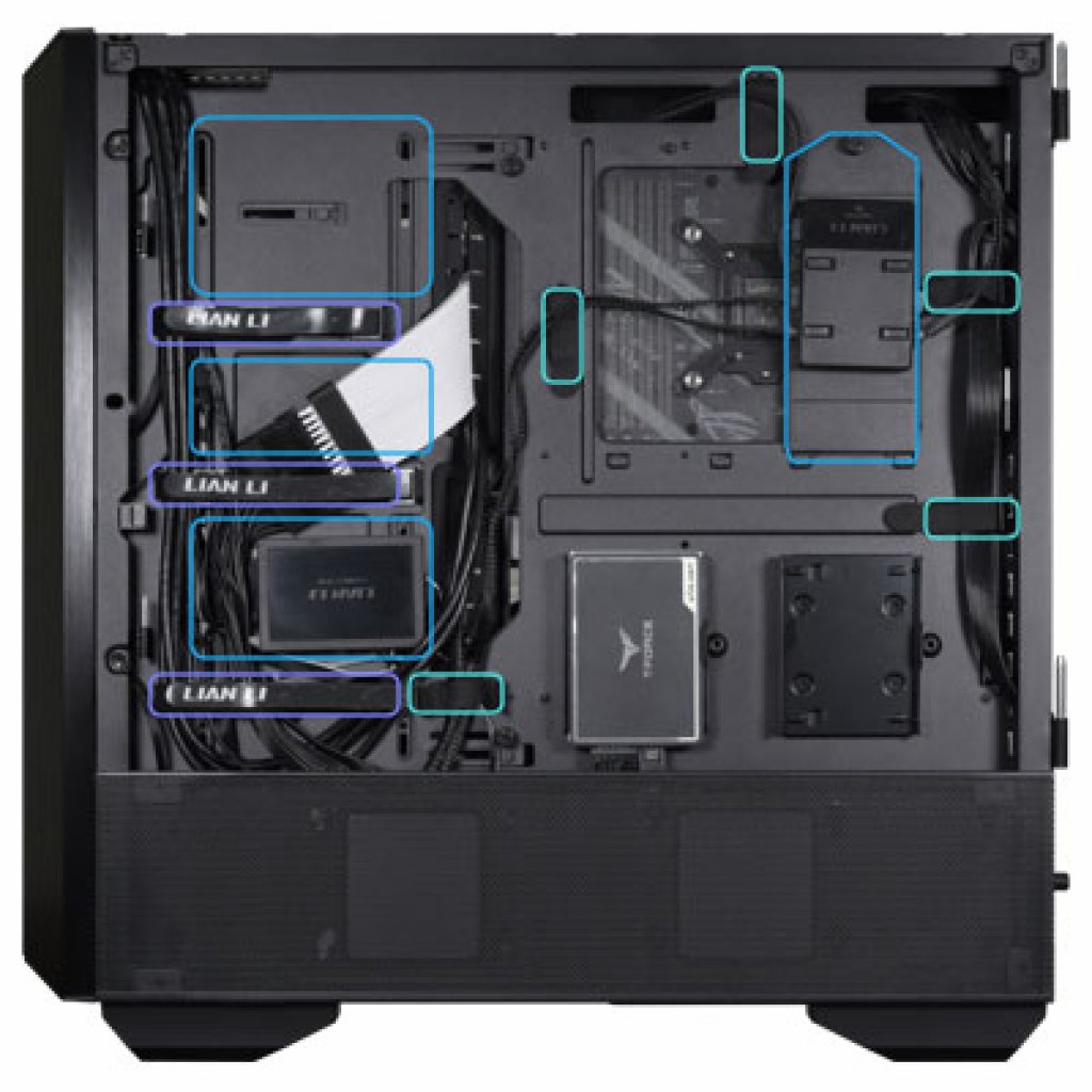 [17/07/2022] Lancool III: Hinter dem Mainboard