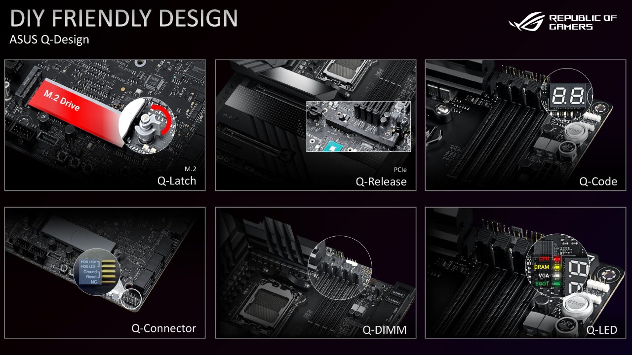 [05/08/2022] AM5-Motherboard-Showcase von AMD, Asrock, Asus, Biostar, Gigabyte und MSI (14): Gehen Sie weiter, hier gibt es nichts Neues zu sehen – aber Mainboard-Hersteller auf der Suche nach Distinktionsmöglichkeiten betonen auch gerne alte Features.