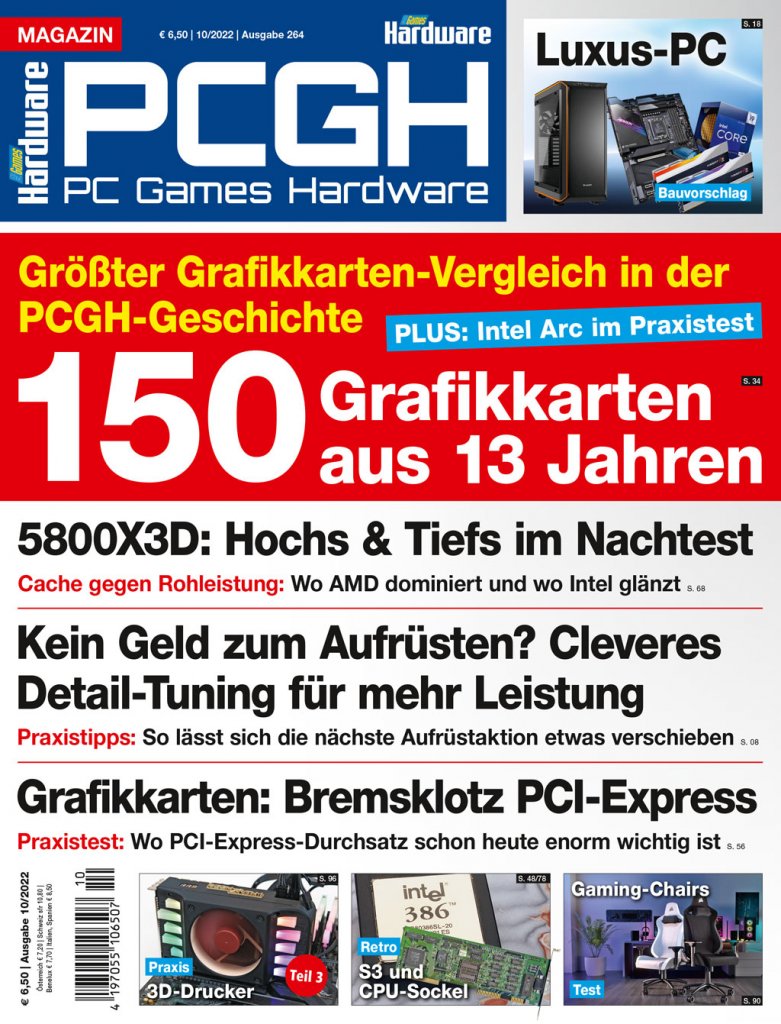 [31/08/2022] Magazin-Cover der PCGH-Ausgabe 10/22.