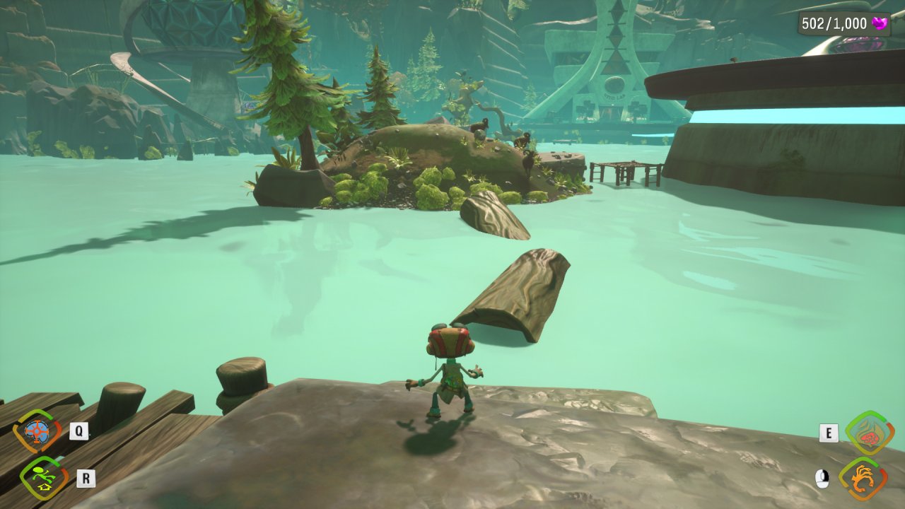 [25/08/2022] Psychonauts 2: Eigentlich sollte das kühle Nass etwas dunkler und mit einer Spiegelung versehen sein ...