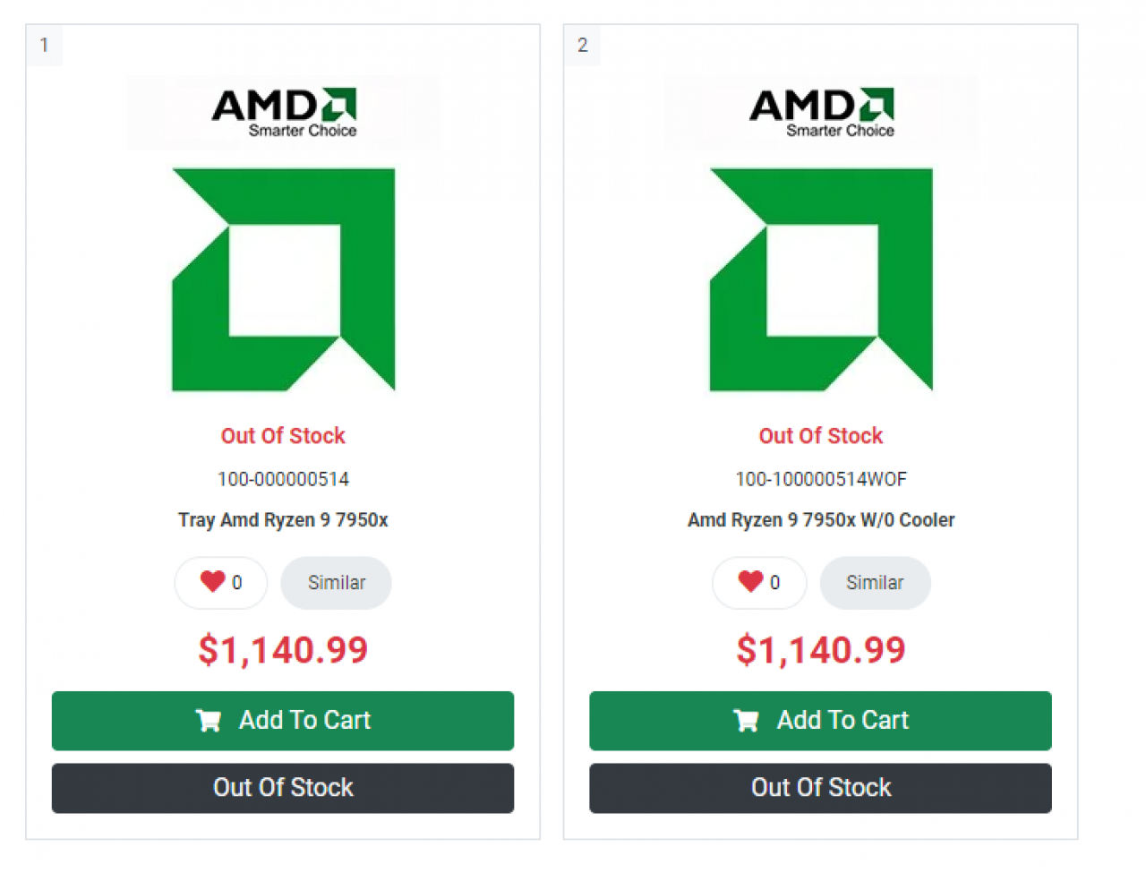 [14/08/2022] PC Canada Listing Ryzen 7000