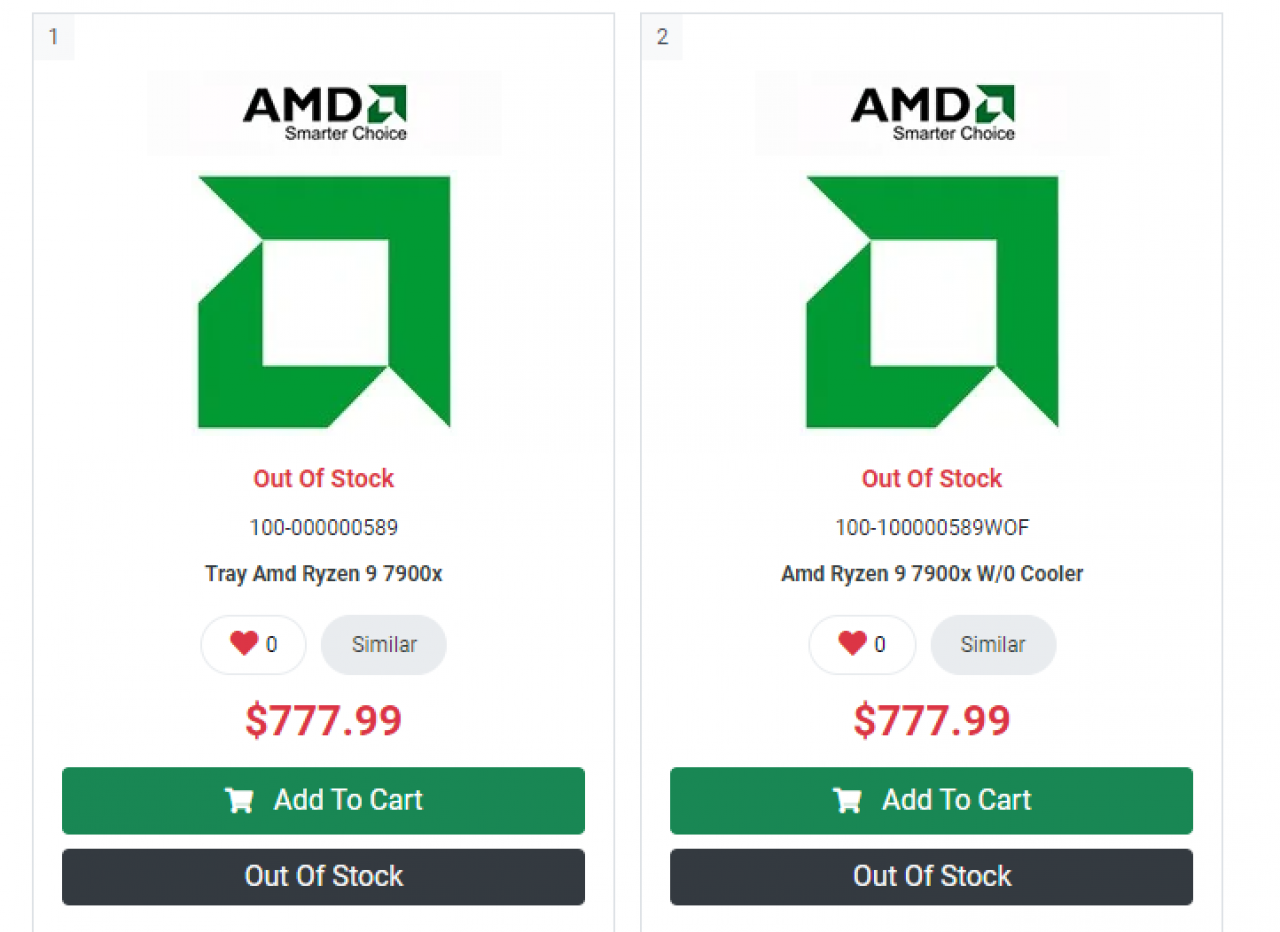 [14/08/2022] PC Canada Listing Ryzen 7000