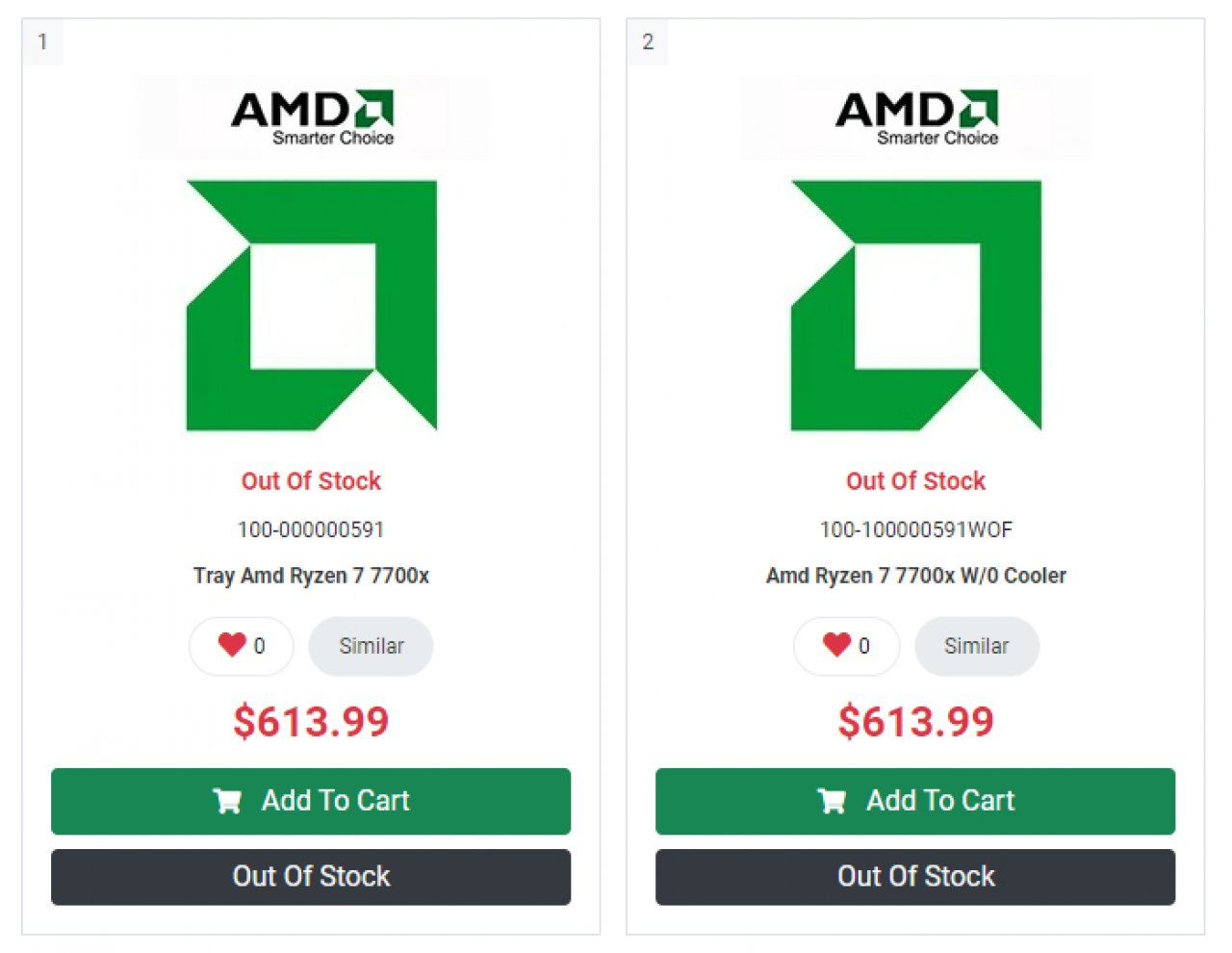 [14/08/2022] PC Canada Listing Ryzen 7000
