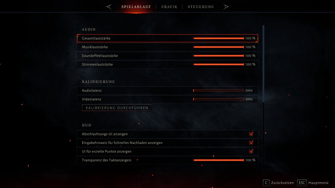 Metal Hellsinger PC Options Gameplay