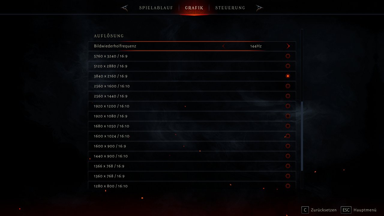 Metal Hellsinger PC Options Graphics Resolution
