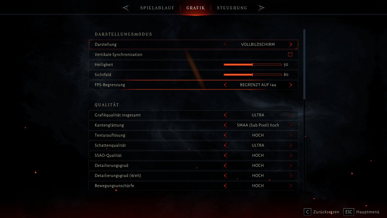 Metal Hellsinger PC Options Graphics