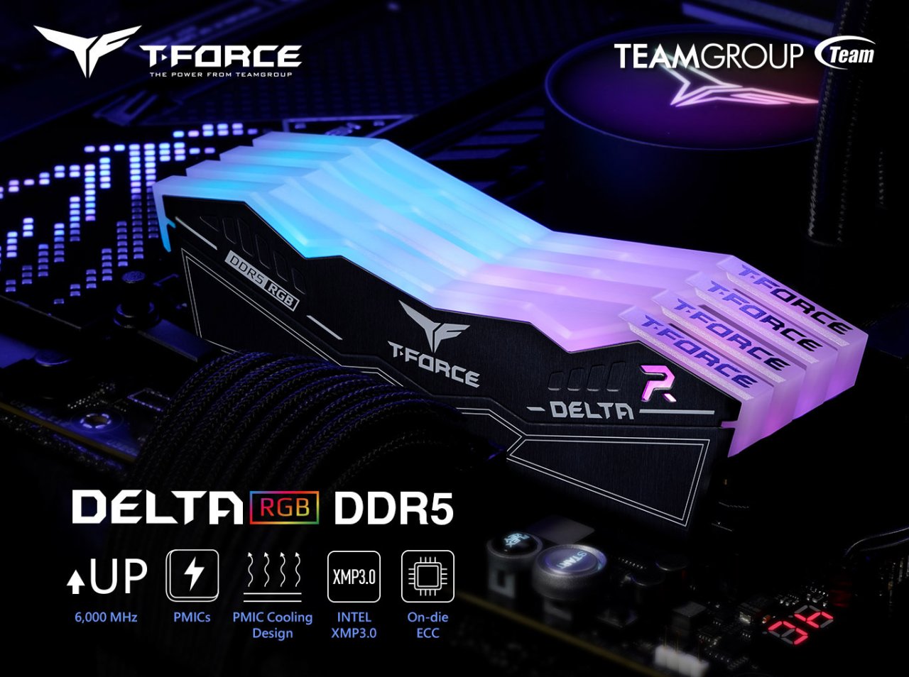 [26/09/2022] T-Force Delta RGB: Teamgroup bringt DDR5-Kit mit 7200 MHz