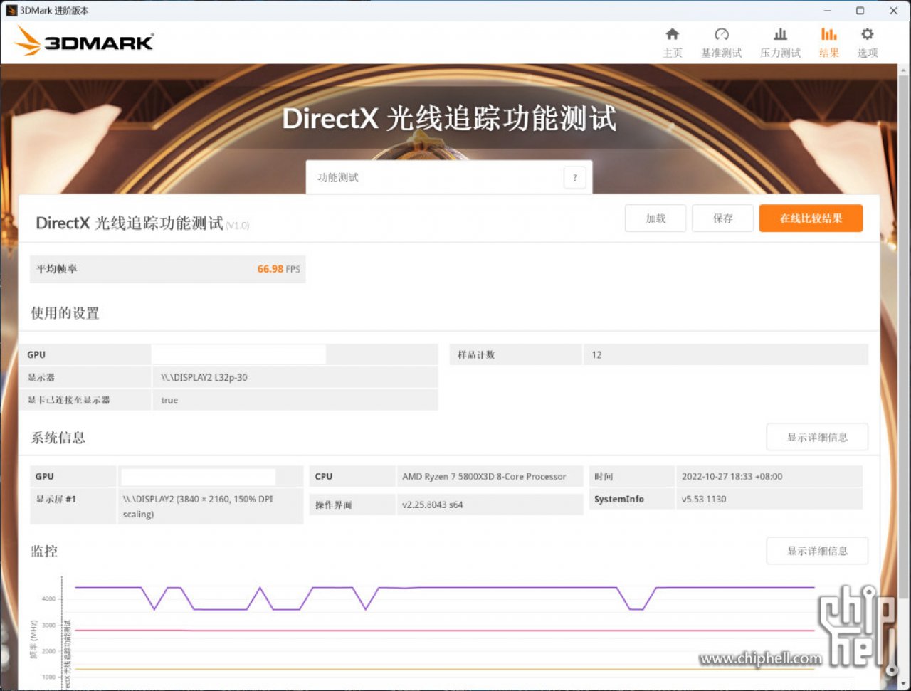 [28/10/2022] Geforce RTX 4080 12 GB im 3DMark gemessen: ca. 15 % auf die 16 GB (4)