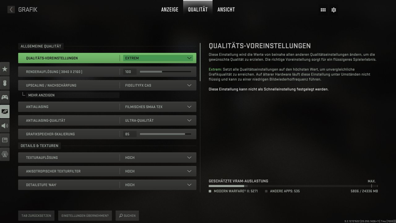 Call of Duty Modern Warfare 2 PC Graphics Options 2