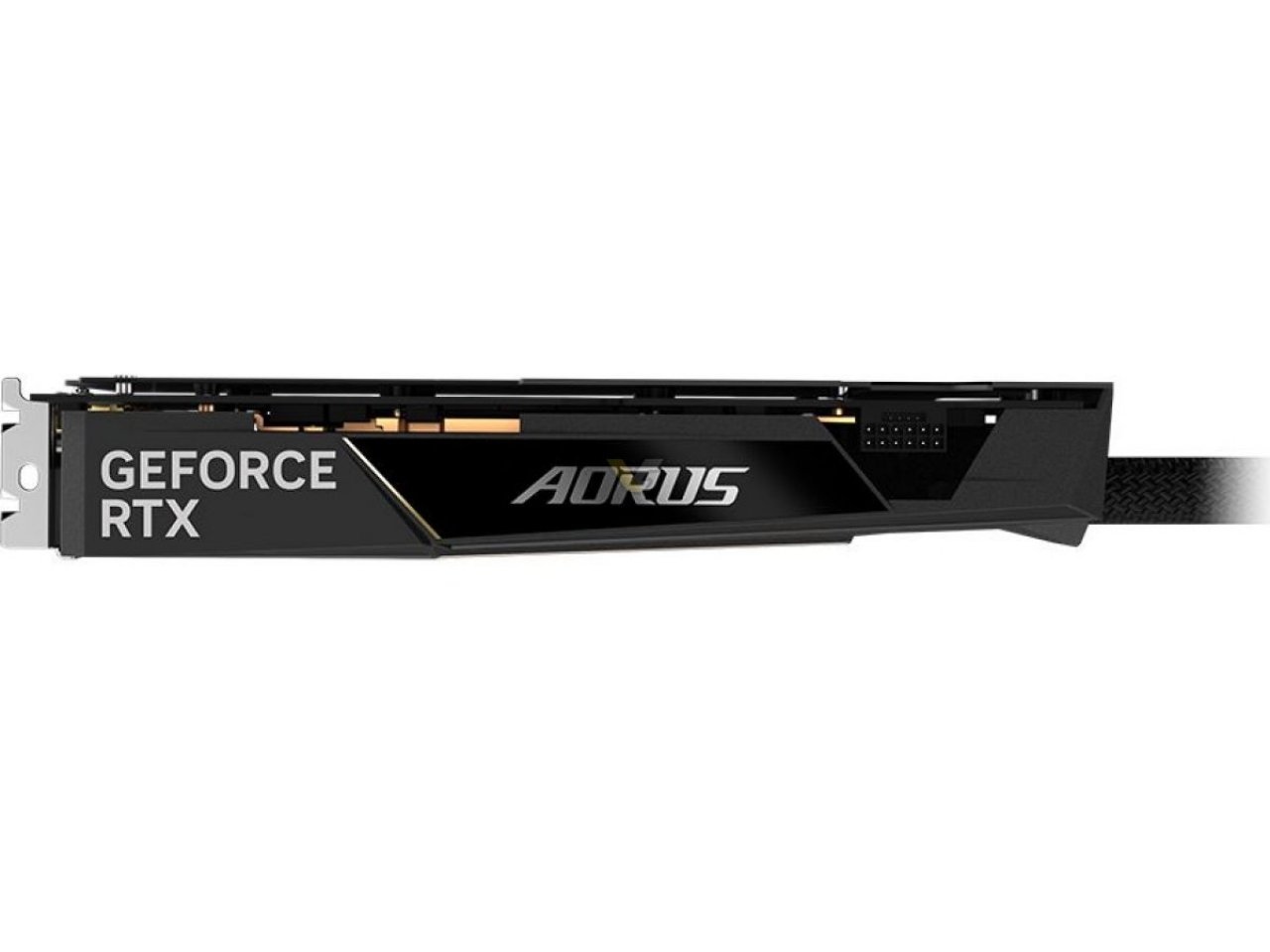 [02/10/2022] Gigabyte RTX 4090 Aorus Waterforce: Seitenansicht. Links wurde ein neuer Aufdruck hinzugefügt.