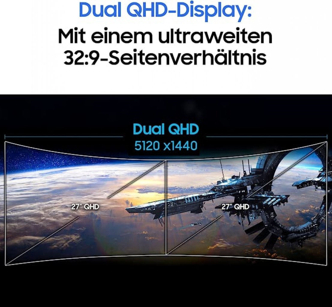 [11/10/2022] Der Samsung Odyssey Ultra Wide DQHD Gaming Monitor lässt mit 49 Zoll Bildschirmfläche die Grenzen zwischen TV und Gaming-Monitor verschwimmen.