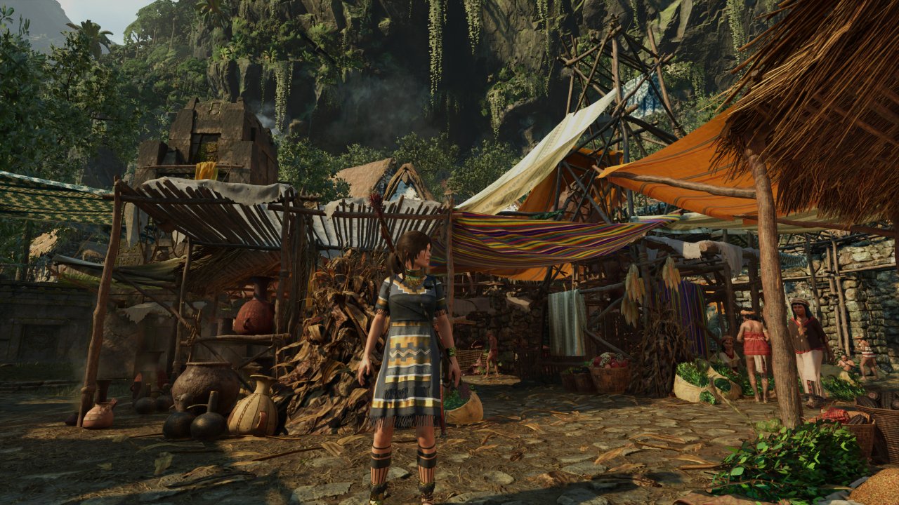 Shadow of the Tomb Raider - Moiré - 13 - 4K, 50 % TAA-Upsampling, CAS