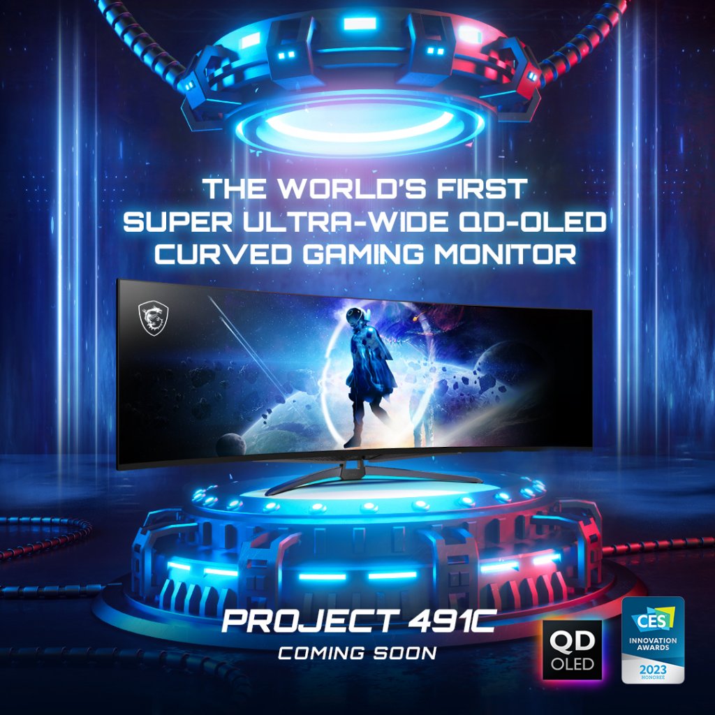 [24/11/2022] MSI teasert QD-OLED-Panel mit 240 Hertz für die CES