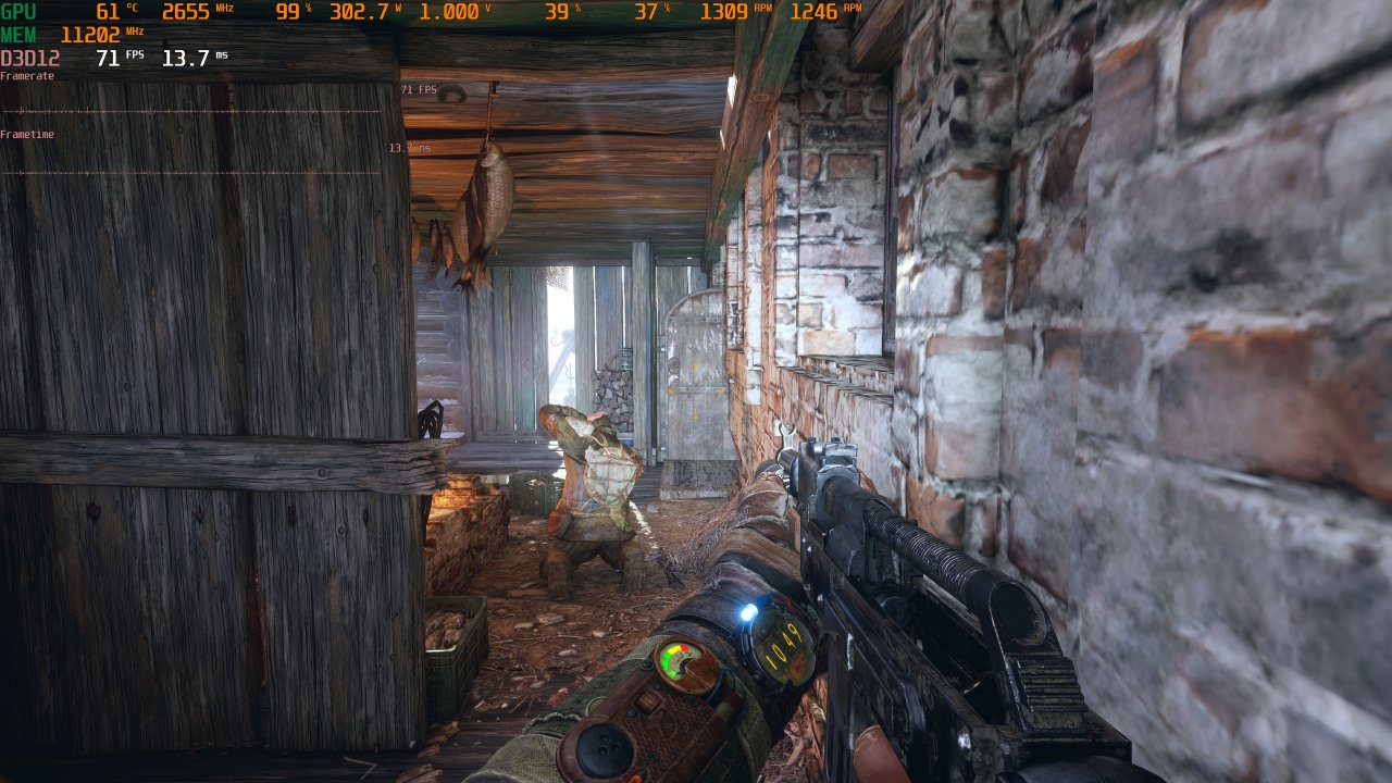 Nvidia Geforce RTX 4080 Founders Edition - Default/Stock - Metro Exodus Enhanced Edition (5K. max. Raytracing, DLSS Q)