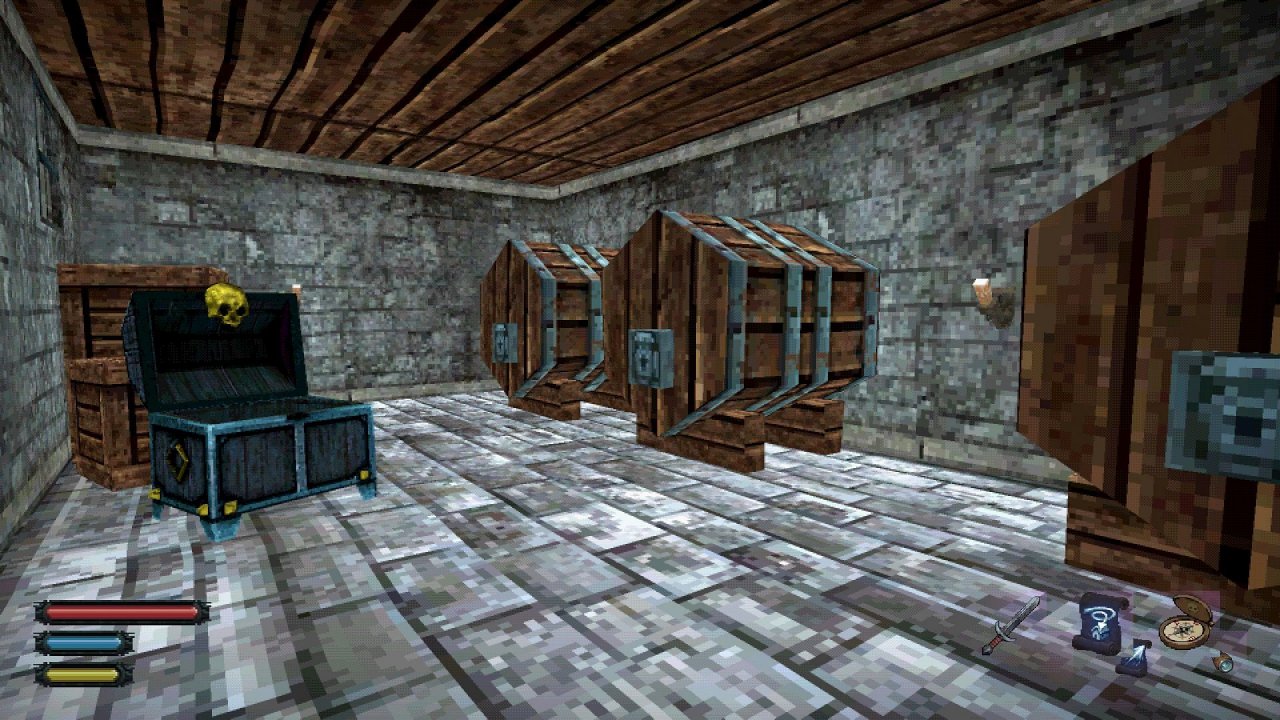 [11/11/2022] Dread Delusion (Wobbly 3D, Wobbly Textures, Retro Resolution, FOV: 60) - Screenshot von Veriquitas