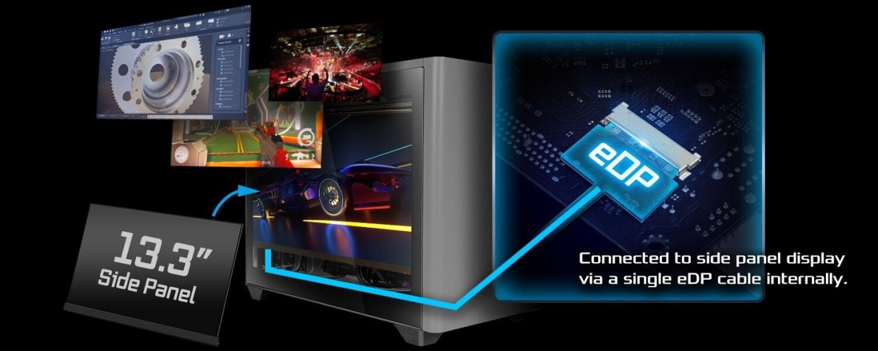 [03/11/2022] Zusatzmonitor: Asrock präsentiert Side-Panel für PC-Gehäuse (3)