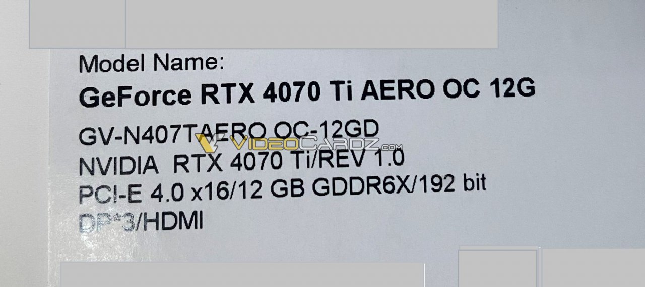[21/12/2022] RTX 4070 Ti