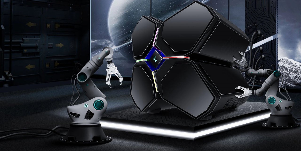 [05/01/2023] Deep Cool Quadstellar Infinity: Ausgefallenes Gehäusedesign mit futuristischem Anstrich (13)