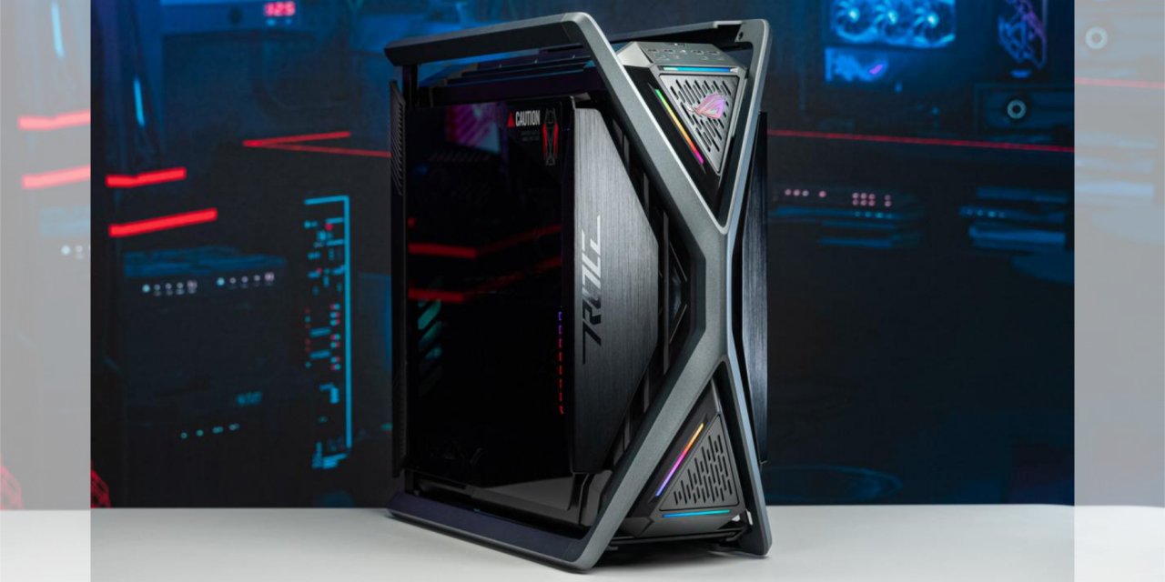 [05/01/2023] Mit knapp 21 Kilogramm Gewicht ist der Asus ROG Hyperion GR701 ein äußerst markantes Gehäuse.
