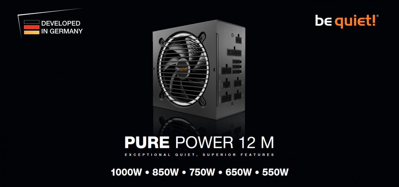 [25/01/2023] Be Quiet Pure Power 12 M: Fünf neue Gold-Netzteile mit ATX 3.0 bis 1.000 Watt (1)