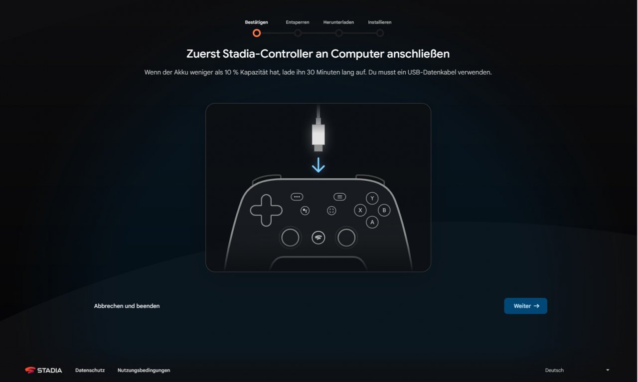 [18/01/2023] Stadia-Ende: So lässt sich der Controller auf Bluetooth umschalten