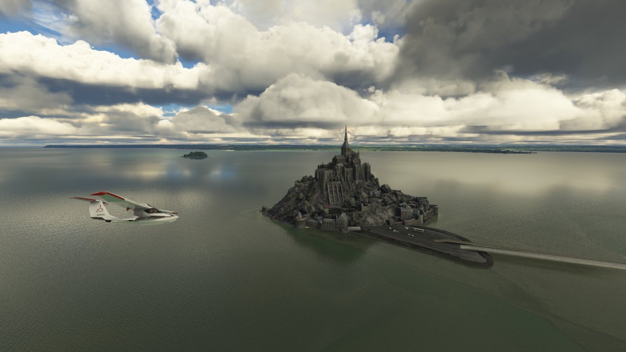 [23/01/2023] Microsoft Flight Simulator - Händisch erstellter Content: Mont-Saint-Michel
