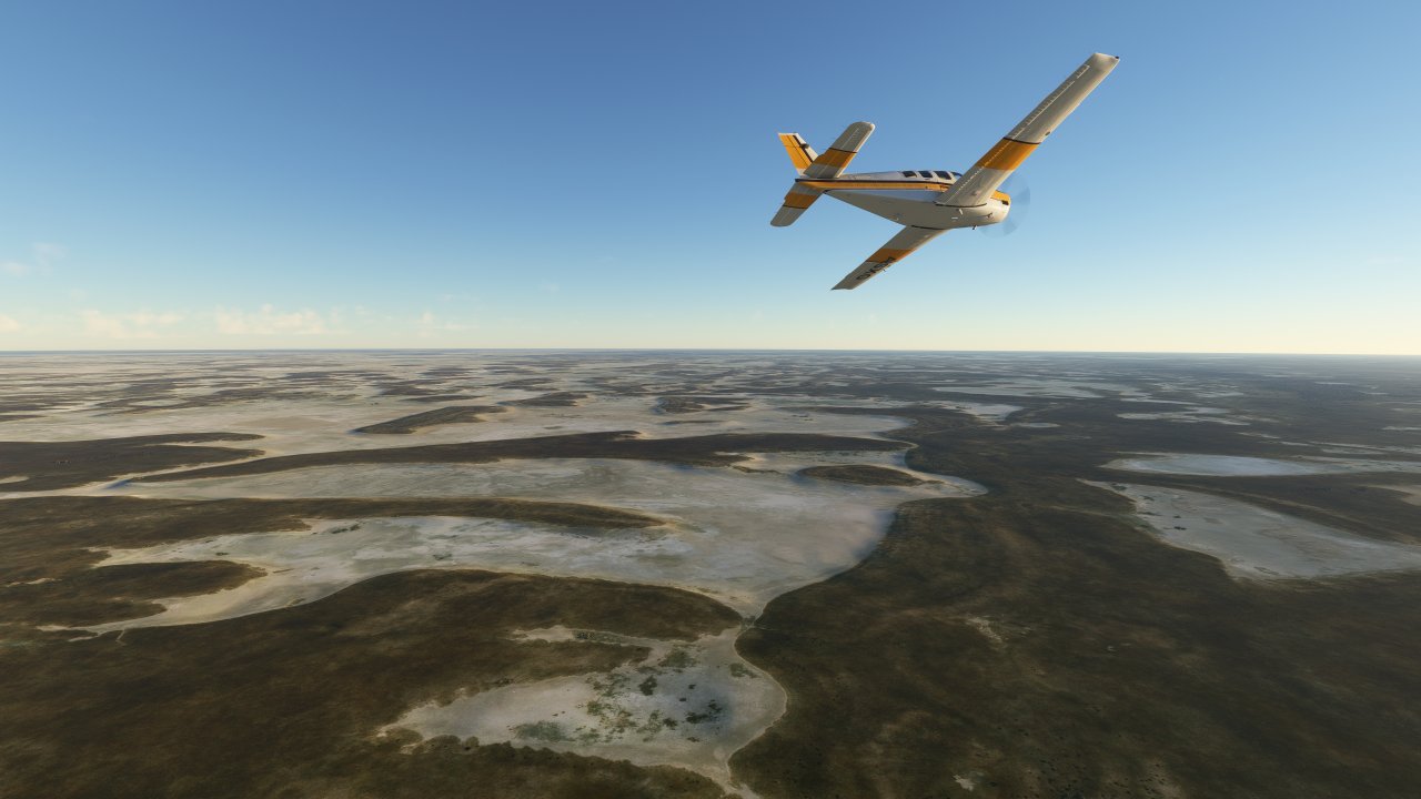 [23/01/2023] Microsoft Flight Simulator - Salzebenen in Botswana