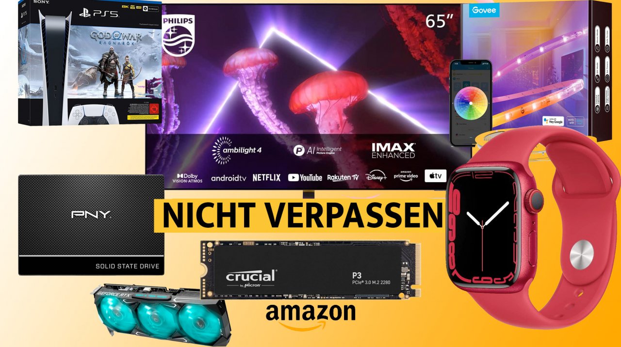 [10/01/2023] OLED TV, Govee, SSD, PS5, Apple Watch: Diese Amazon-Deals nicht verpassen