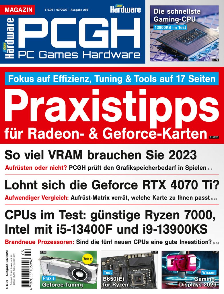 [25/01/2023] Magazin-Cover der PCGH-Ausgabe 03/23.