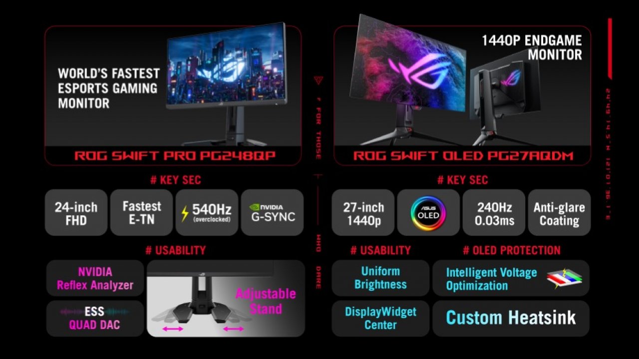 [04/01/2023] ROG Swift OLED PG27AQDM ROG Swift Pro PG248QP One pager web