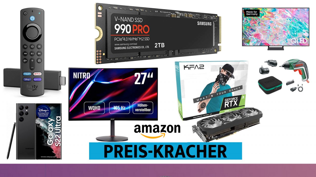 [20/01/2023] RTX 3060 Ti, SSD, Gaming-Monitor: Amazon drückt Preise zum Wochenende kräftig