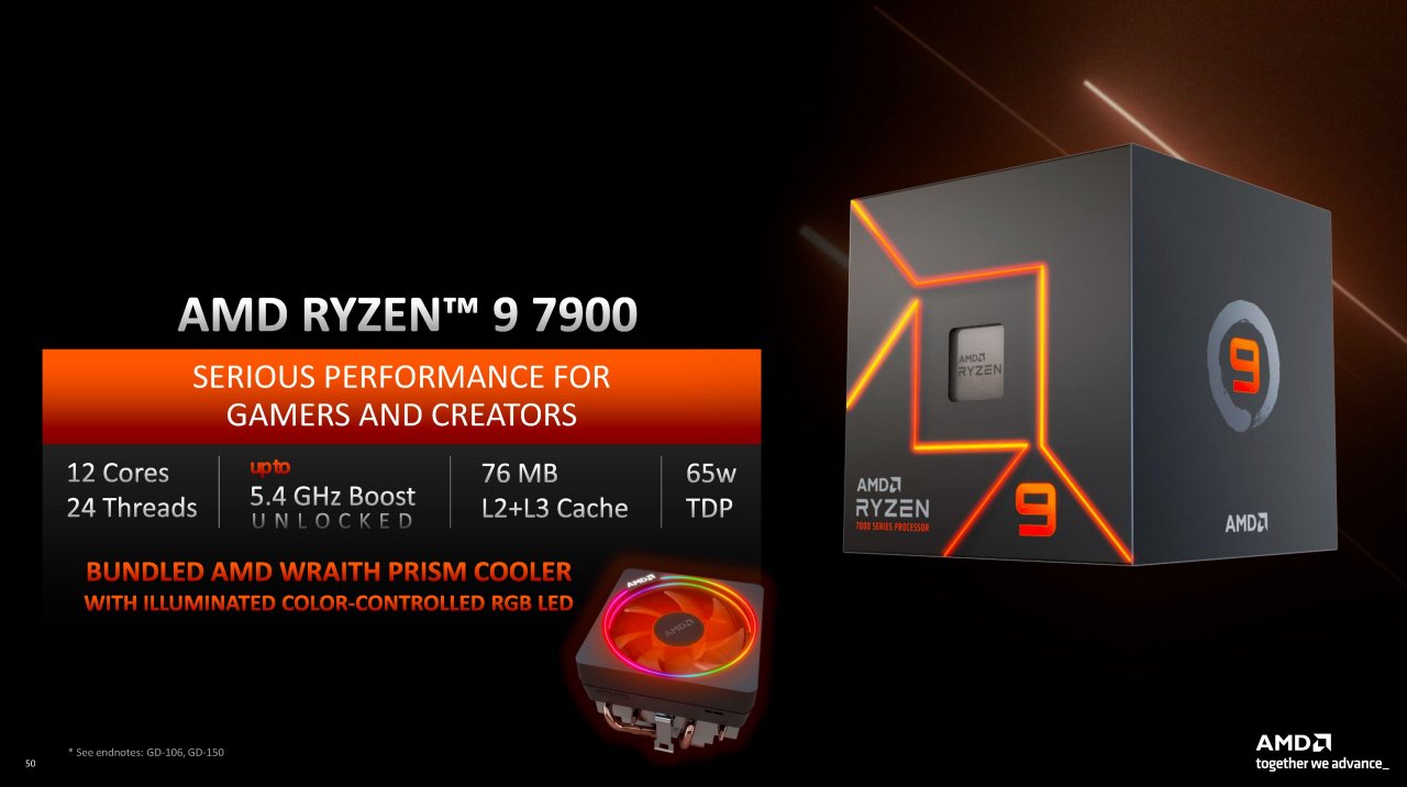[05/01/2023] Nun ist es offiziell: Der Ryzen 9 7900, Ryzen 7 7700 und Ryzen 5 7600 mit 65 W TDP sind bestätigt und gehen kommende Woche in den Handel. (4)