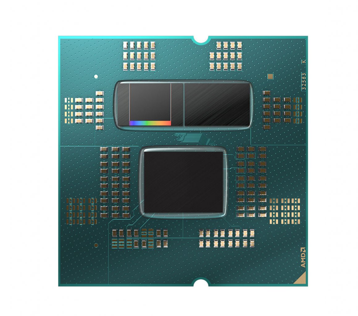 [05/01/2023] Ryzen 9 7950X3D und 7900X3D: Renderings machen 3D V-Cache bei nur einem Chiplet sichtbar (2)