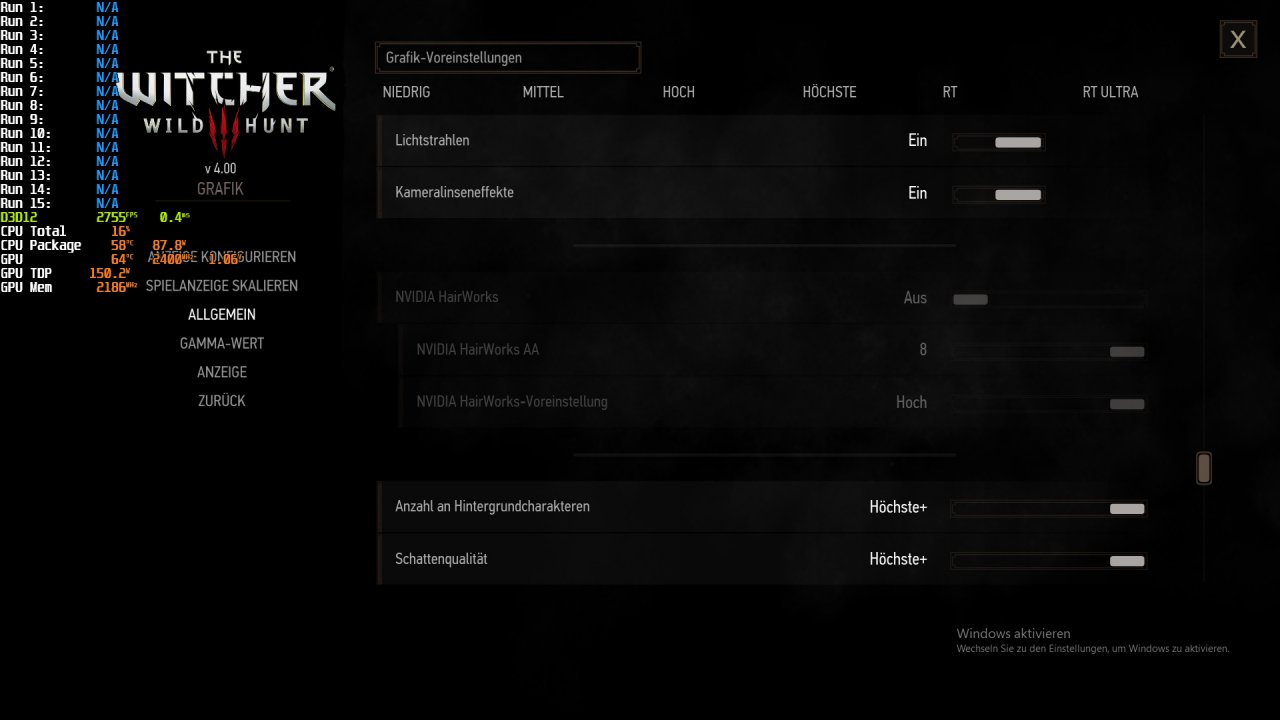 [24/01/2023] The Witcher 3 Next-Gen: Bietet auf Arc-GPUs keine Hairworks-Unterstützung.