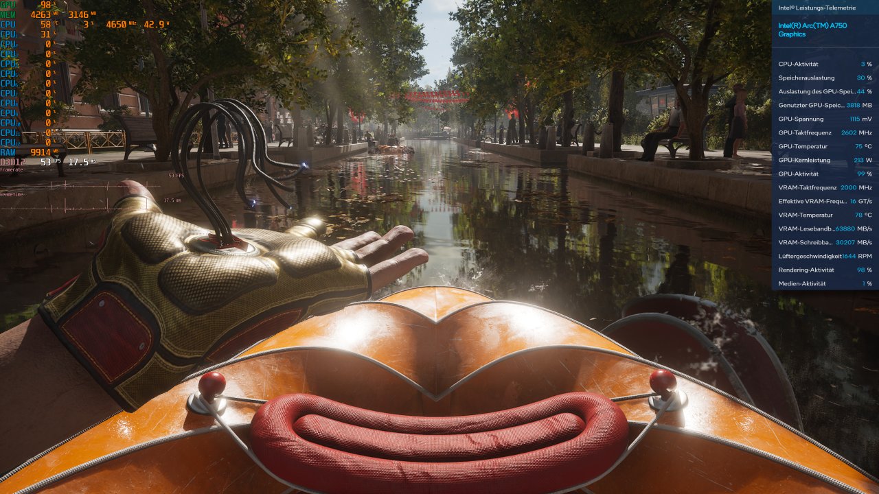[17/02/2023] Atomic Heart PC auf Arc A750 mit FSR.