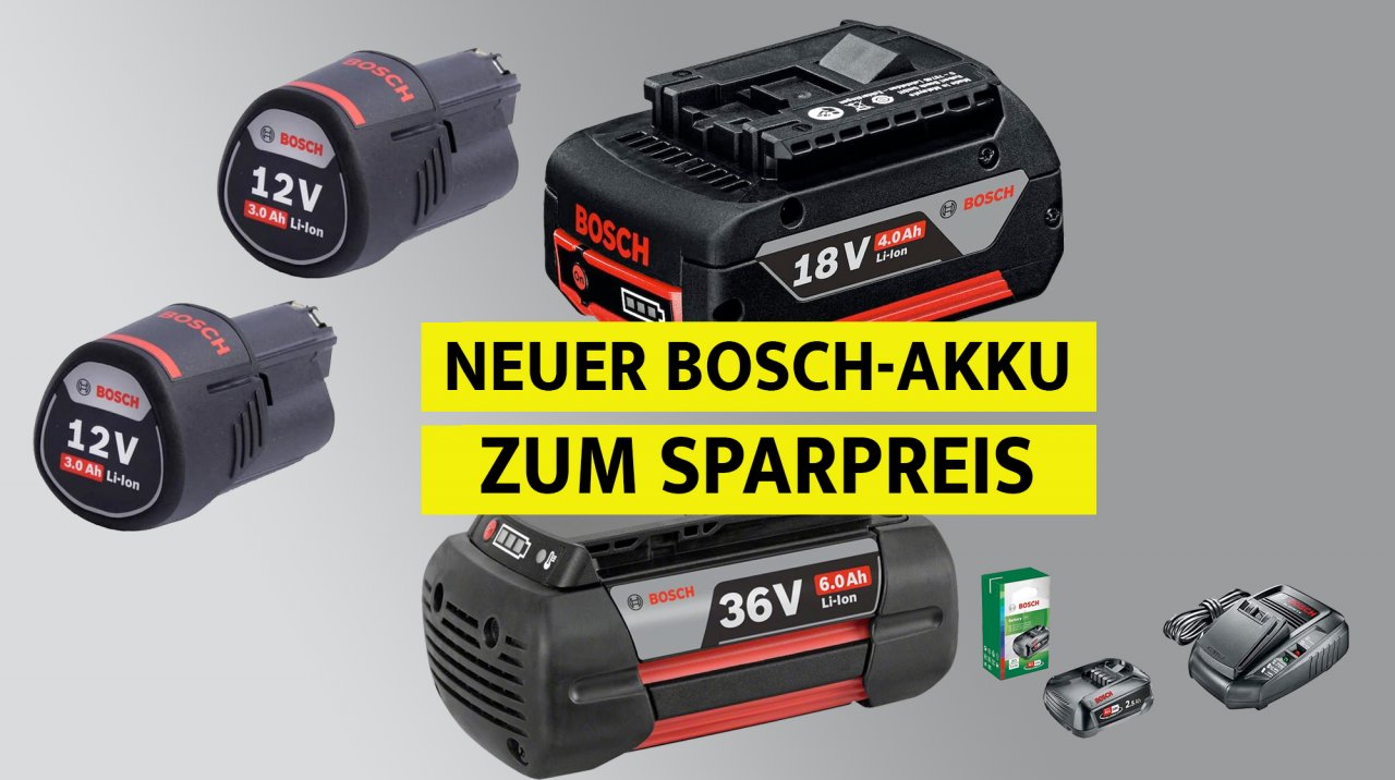 Bosch Akku 12V 18V 36V