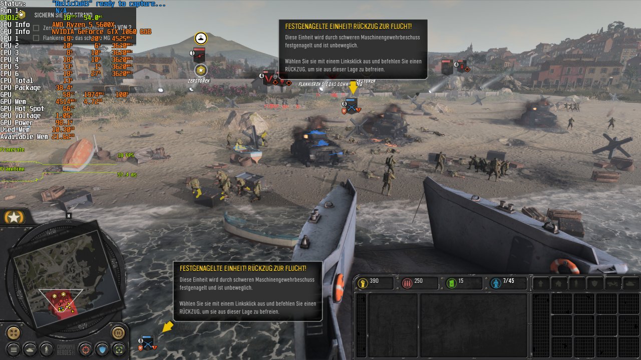 Company of Heroes 3 DDay GTX 1060 6GB