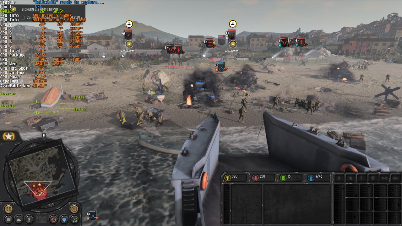 [21/02/2023] Company of Heroes 3 DDay GTX 1650 4GB