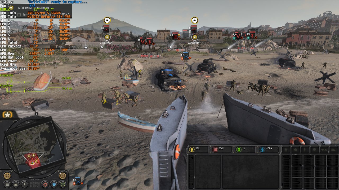 Company of Heroes 3 DDay LOWEST GTX 950 2GB