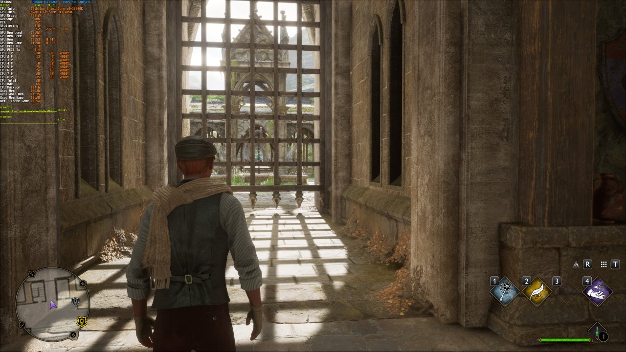 Hogwarts Legacy PC - Performance und Speichernutzung der Preview-Version - RTX 4090 (4K, volle Details &amp; RT, DLSS Q, Frame Generation an)