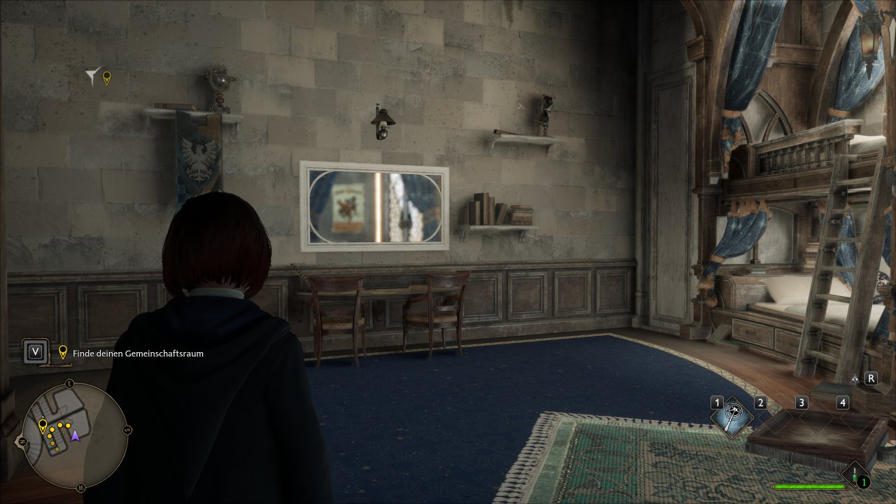 Hogwarts Legacy - Raytracing in indirekt beleuchteten Innenr&auml;umen - RT an